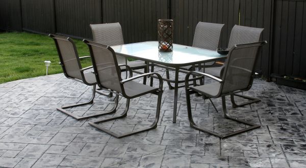 Backyard Concrete Stamping in Bethlehem